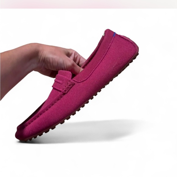 Rothy's driving loafers in raspberry and Pink Loafers size 10 machine washable - Picture 7 of 9